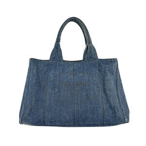 Prada Canapa Denim Blue Handbag